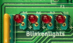 Blinkenlights sockets LEDs