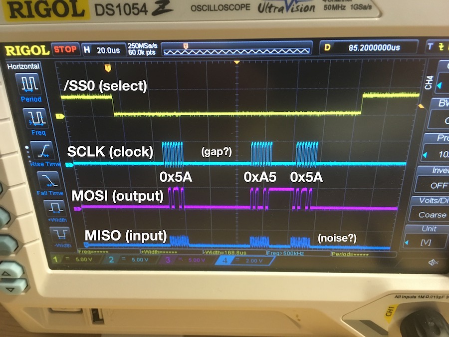 First SPI signals