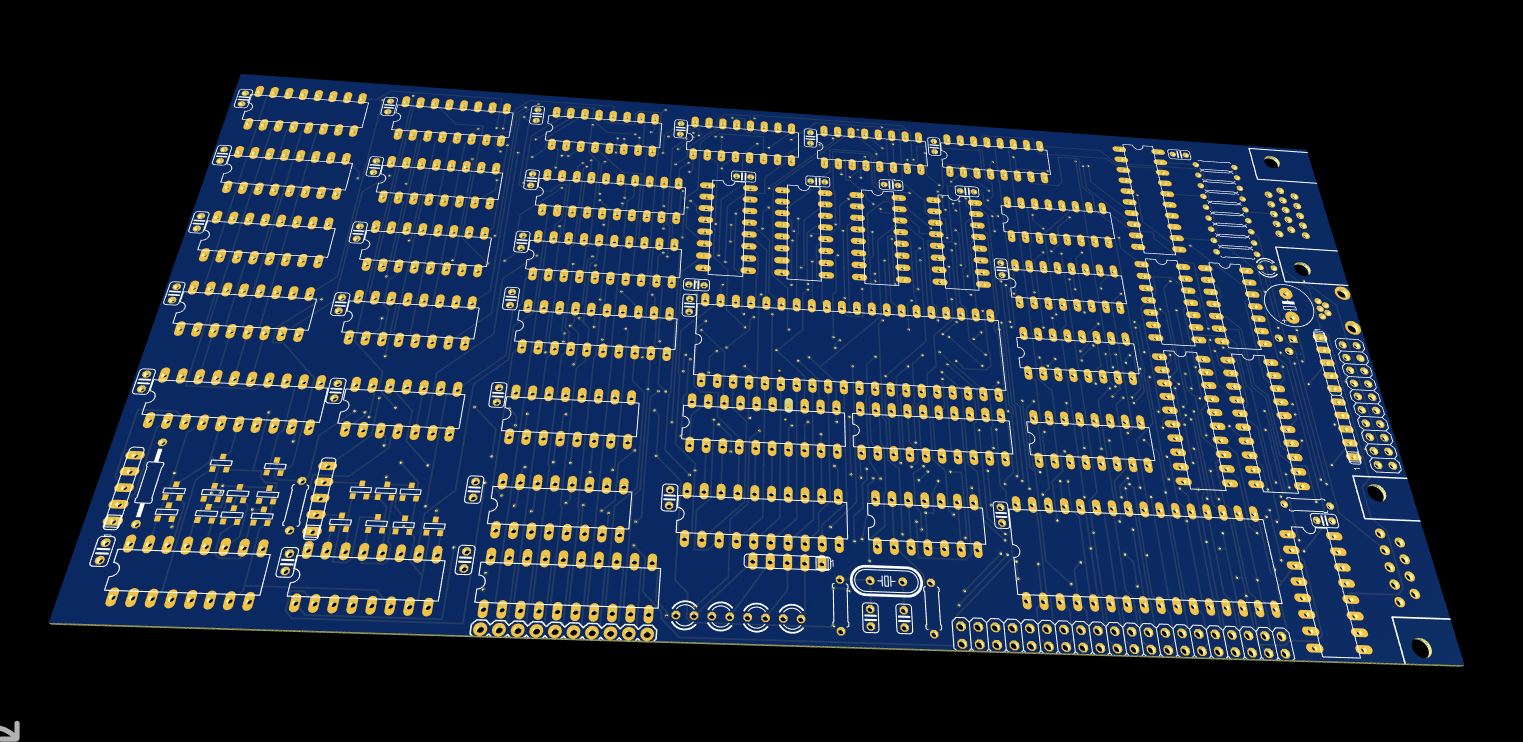 3D view of bare pcb