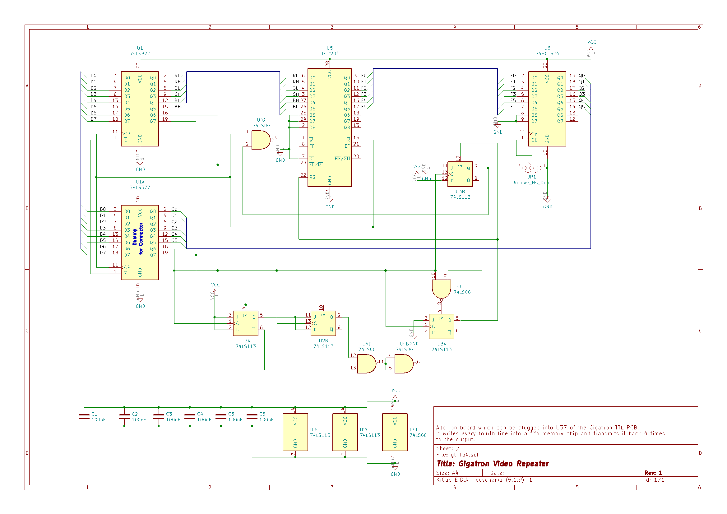 Video Repeater schematics